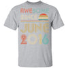 Awesome Since June 2016 Vintage 6th Birthday Gifts Youth Youth Shirt | Teecentury.com