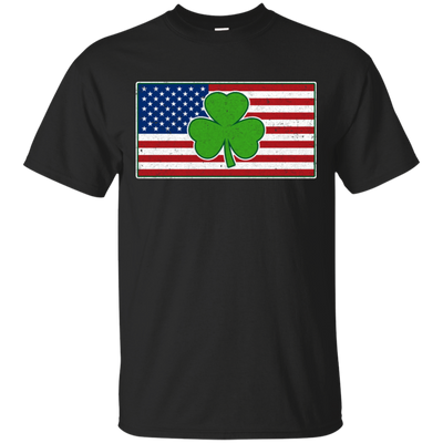 Shamrock Ireland USA Irish American Flag Gift T-Shirt & Hoodie | Teecentury.com