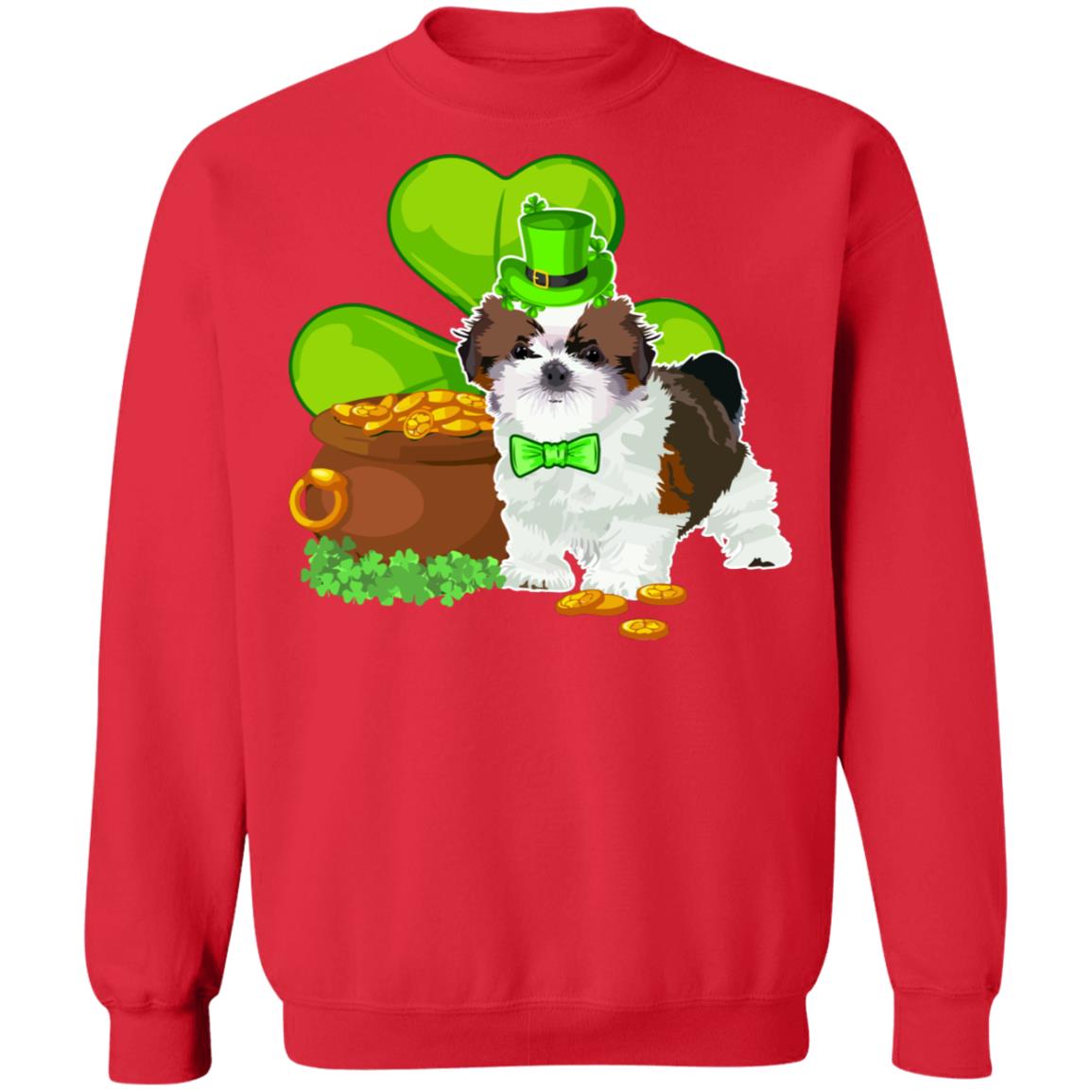 Shih Tzu St Patrick's Day Irish Dog Lover Funny Gifts T-Shirt & Hoodie | Teecentury.com