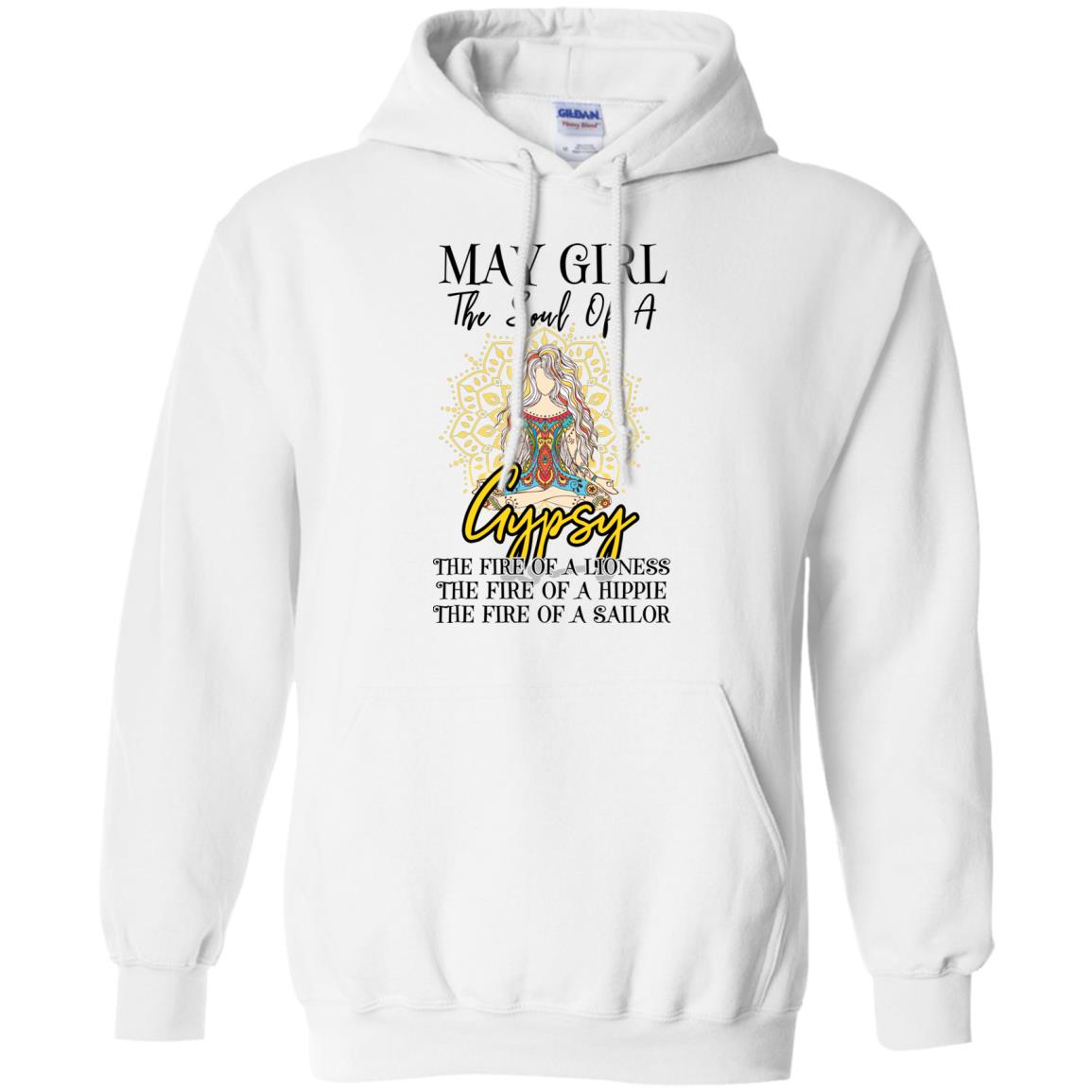 May Girl The Soul Of A Gypsy Funny Birthday Gift T-Shirt & Tank Top | Teecentury.com