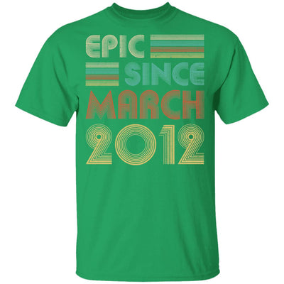 Epic Since March 2012 Vintage 10th Birthday Gifts Youth Youth Shirt | Teecentury.com