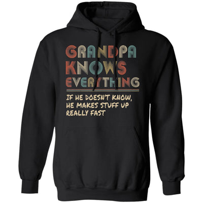 Grandpa Know Everything Vintage Grandpa Father's Day Gift T-Shirt & Hoodie | Teecentury.com