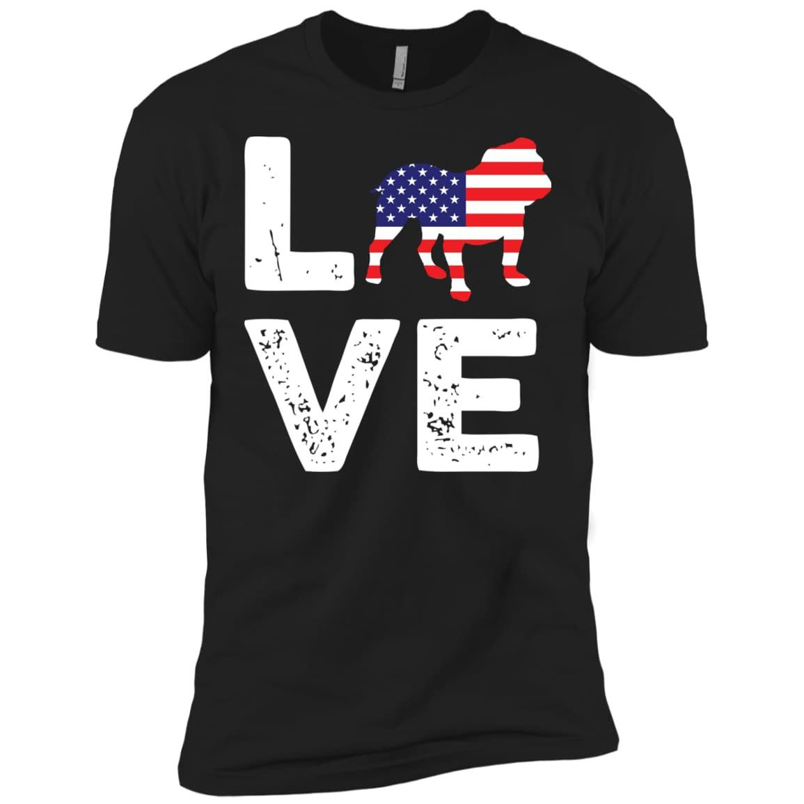 American Flag Dog Pitbull Love T-Shirt & Hoodie | Teecentury.com