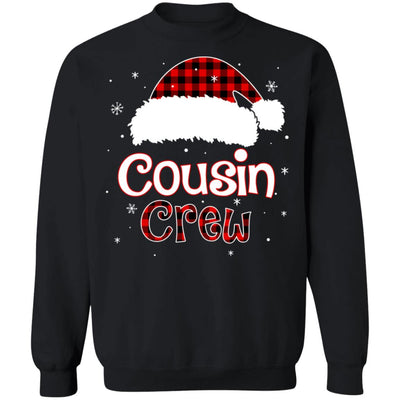 Cousin Crew Plaid Red Family Matching Christmas Pajamas T-Shirt & Sweatshirt | Teecentury.com