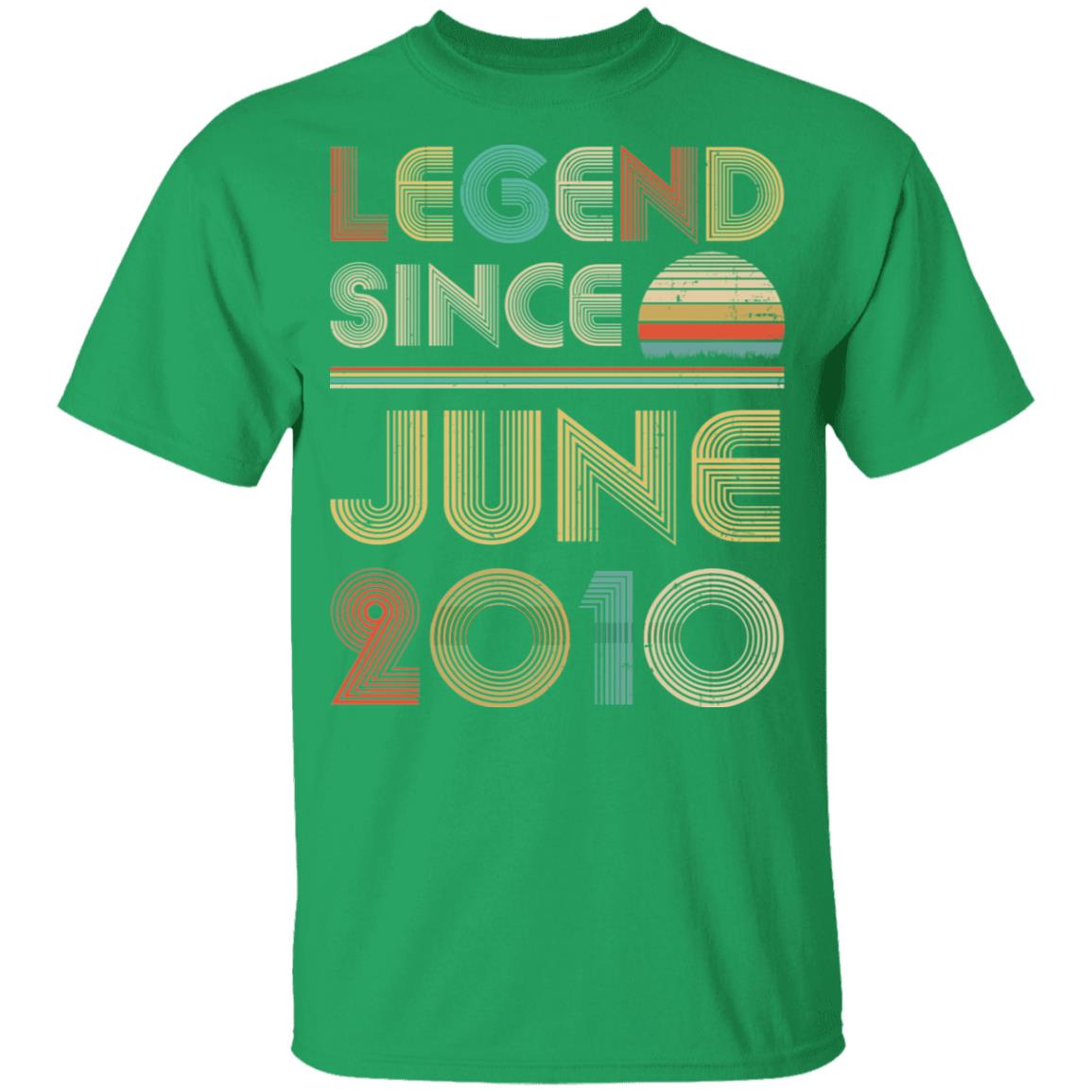Legend Since June 2010 Vintage 12th Birthday Gifts Youth Youth Shirt | Teecentury.com