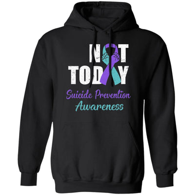 Suicide Prevention Awareness Purple Teal Ribbon Not Today T-Shirt & Hoodie | Teecentury.com