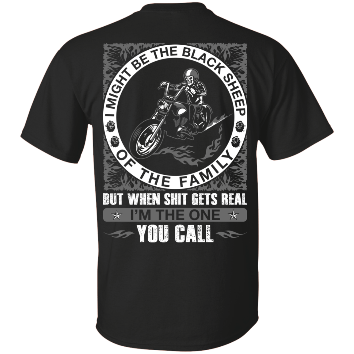 I Might Be The Black Sheep Of The Family Motorcycle T-Shirt & Hoodie | Teecentury.com