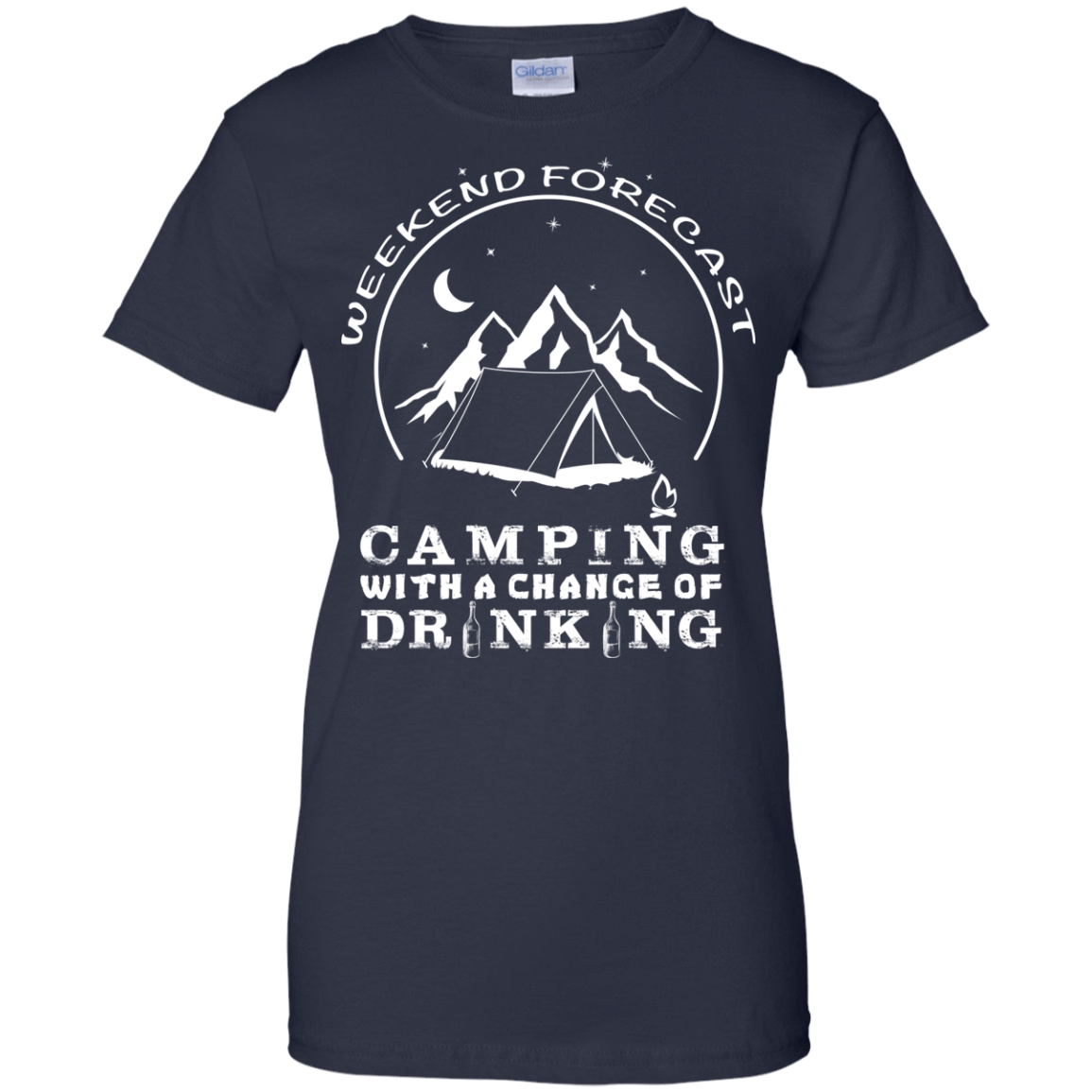 Weekend Forecast Camping T-Shirt & Hoodie | Teecentury.com