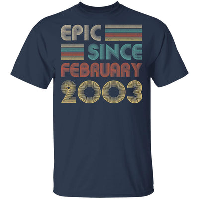 Epic Since February 2003 Vintage 19th Birthday Gifts T-Shirt & Hoodie | Teecentury.com