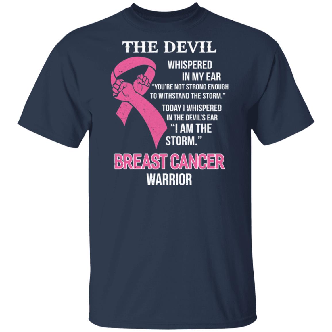I Am The Storm Support Breast Cancer Awareness T-Shirt & Hoodie | Teecentury.com