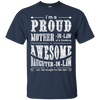 I'm A Proud Mother In Law Freaking Awesome Daughter In Law T-Shirt & Hoodie | Teecentury.com