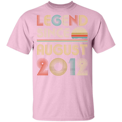 Legend Since August 2012 Vintage 10th Birthday Gifts Youth Youth Shirt | Teecentury.com