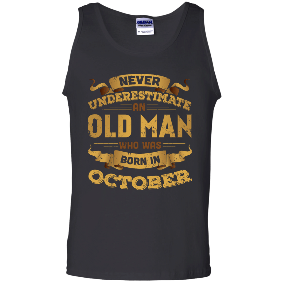 Never Underestimate An Old Man Who Was Born In October T-Shirt & Hoodie | Teecentury.com