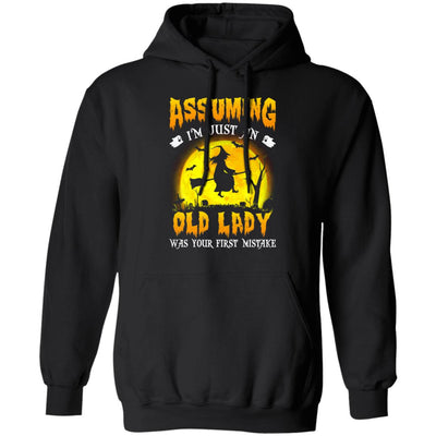 Assuming Im Just An Old Lady Funny Witch Halloween T-Shirt & Hoodie | Teecentury.com