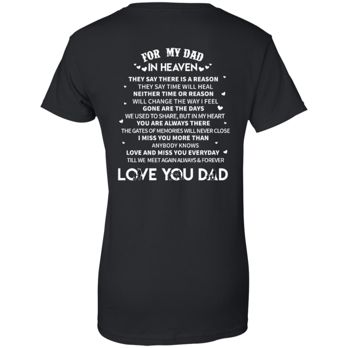 For My Dad In Heaven T-Shirt & Hoodie | Teecentury.com