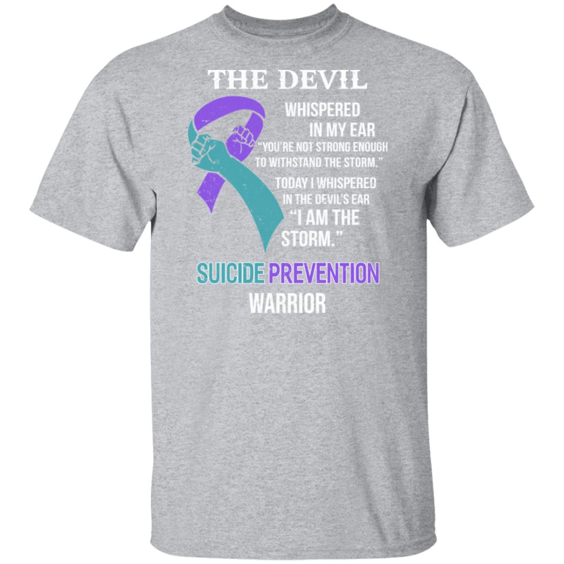 I Am The Storm Support Suicide Prevention Awareness T-Shirt & Hoodie | Teecentury.com