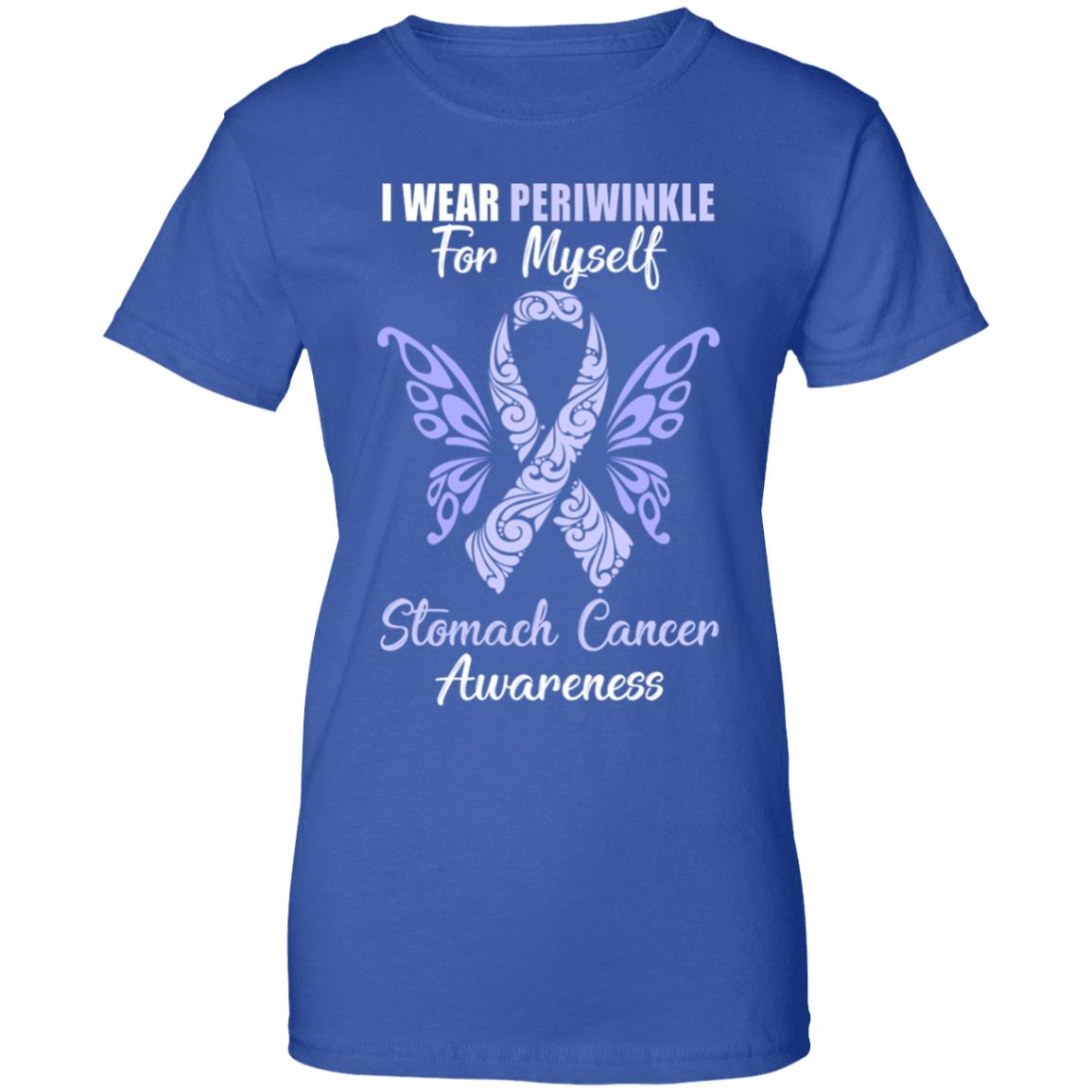 I Wear Periwinkle For Myself Stomach Cancer Awareness Gift T-Shirt & Hoodie | Teecentury.com