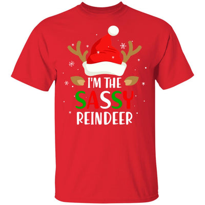 I'm The Sassy Reindeer Matching Family Christmas T-Shirt & Sweatshirt | Teecentury.com