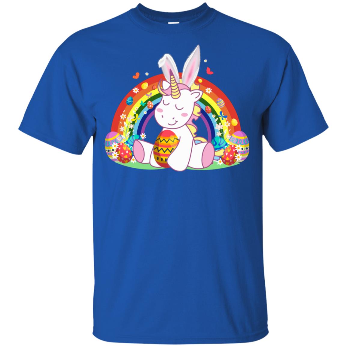 Unicorn Easter With Rainbow And Egg Youth Youth Shirt | Teecentury.com