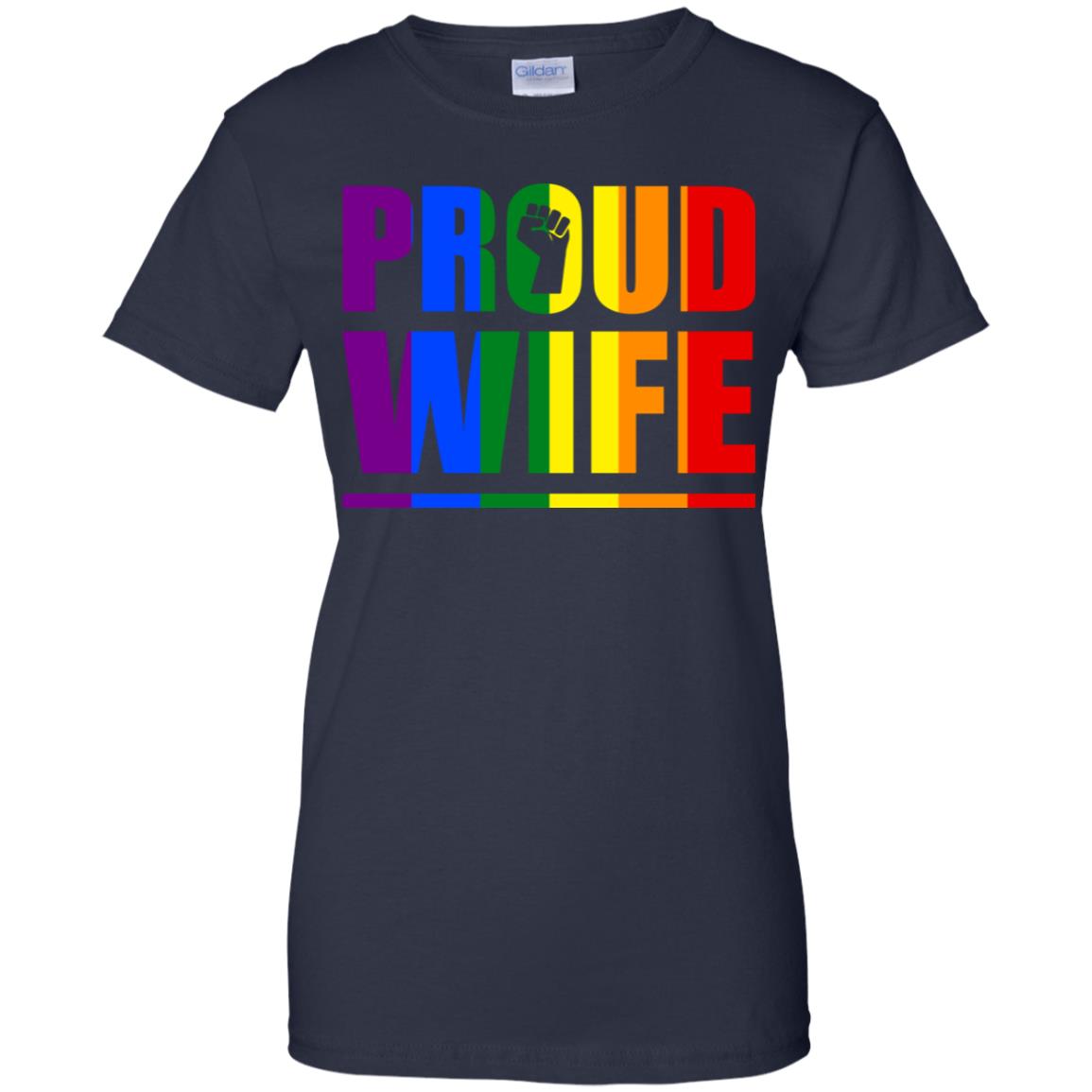 Proud Wife Lesbian Pride Month LGBT T-Shirt & Hoodie | Teecentury.com