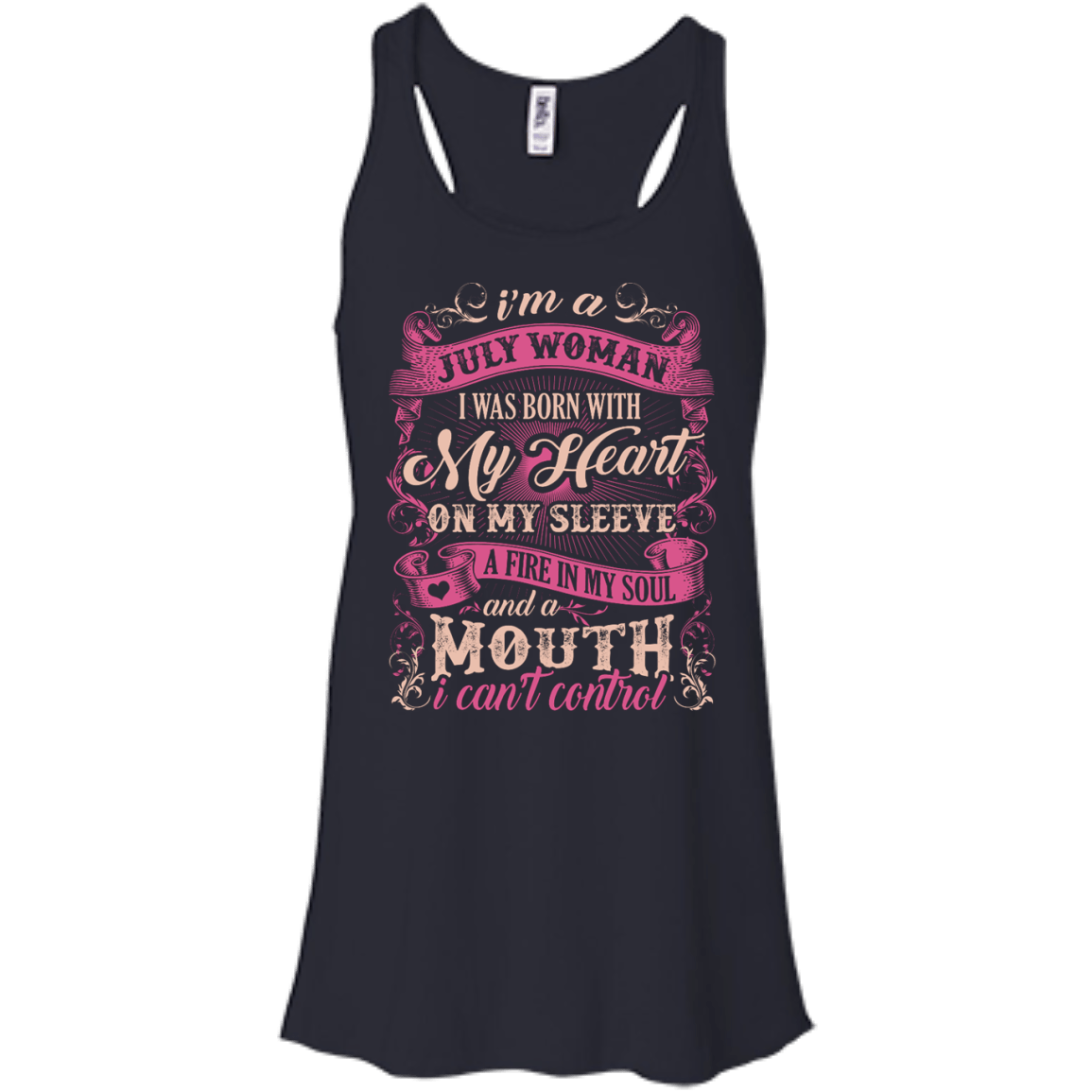 I Am A July Woman I Was Born With My Heart On My Sleeve T-Shirt & Hoodie | Teecentury.com