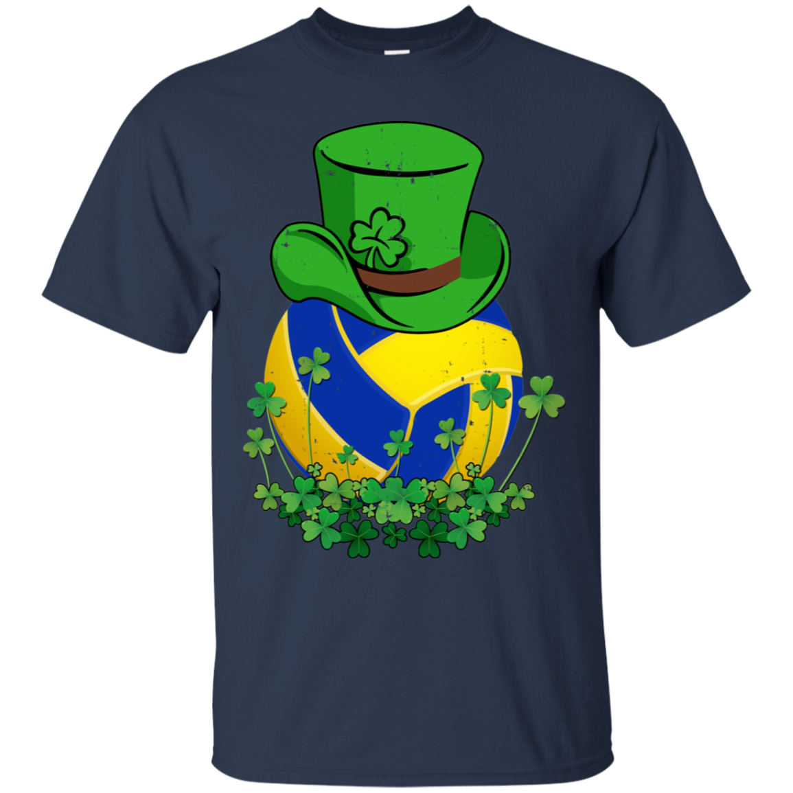 Shamrock Volleyball Leprechaun St Patricks Day T-Shirt & Hoodie | Teecentury.com