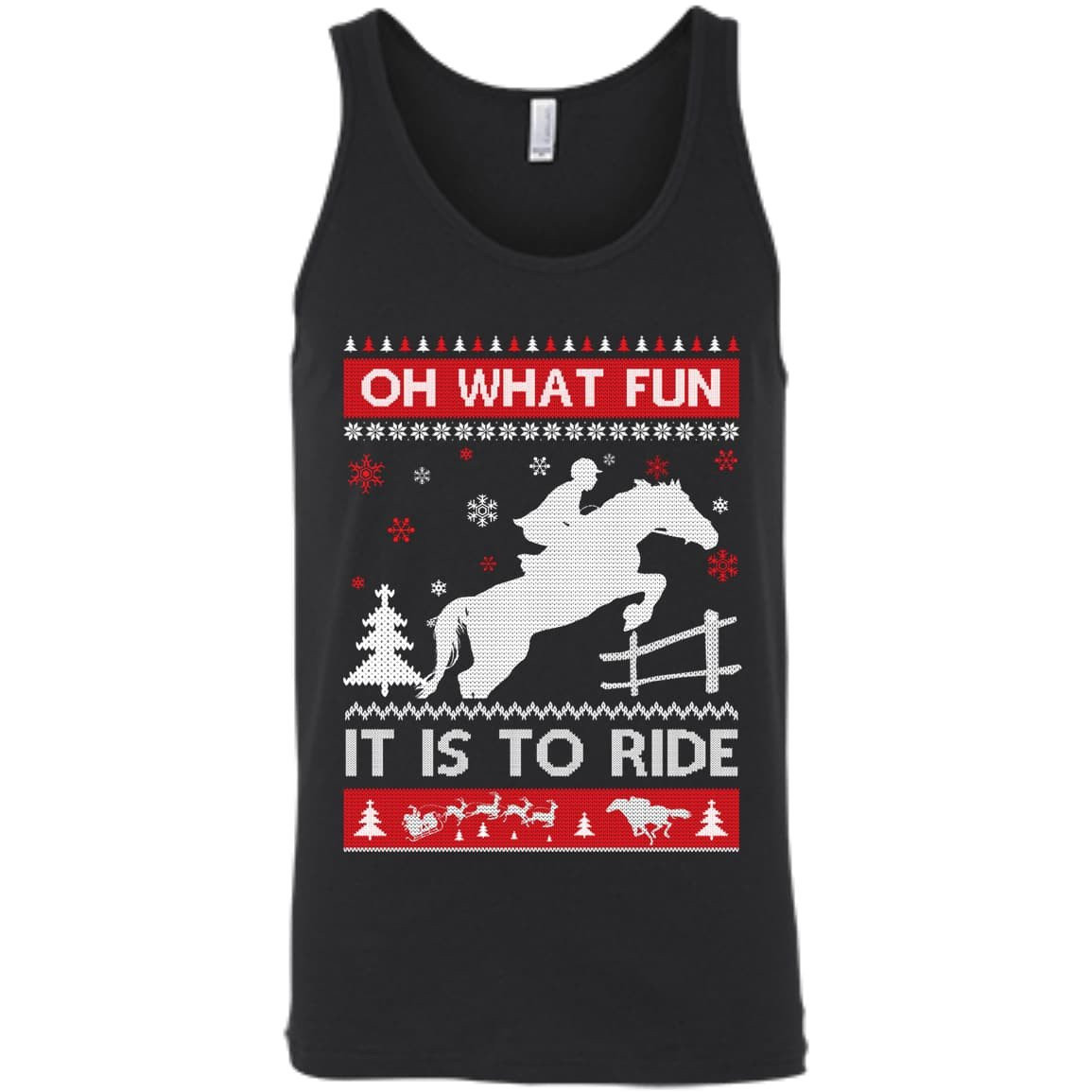 Horse Sweater Christmas Oh What Fun It Is To Ride T-Shirt & Hoodie | Teecentury.com
