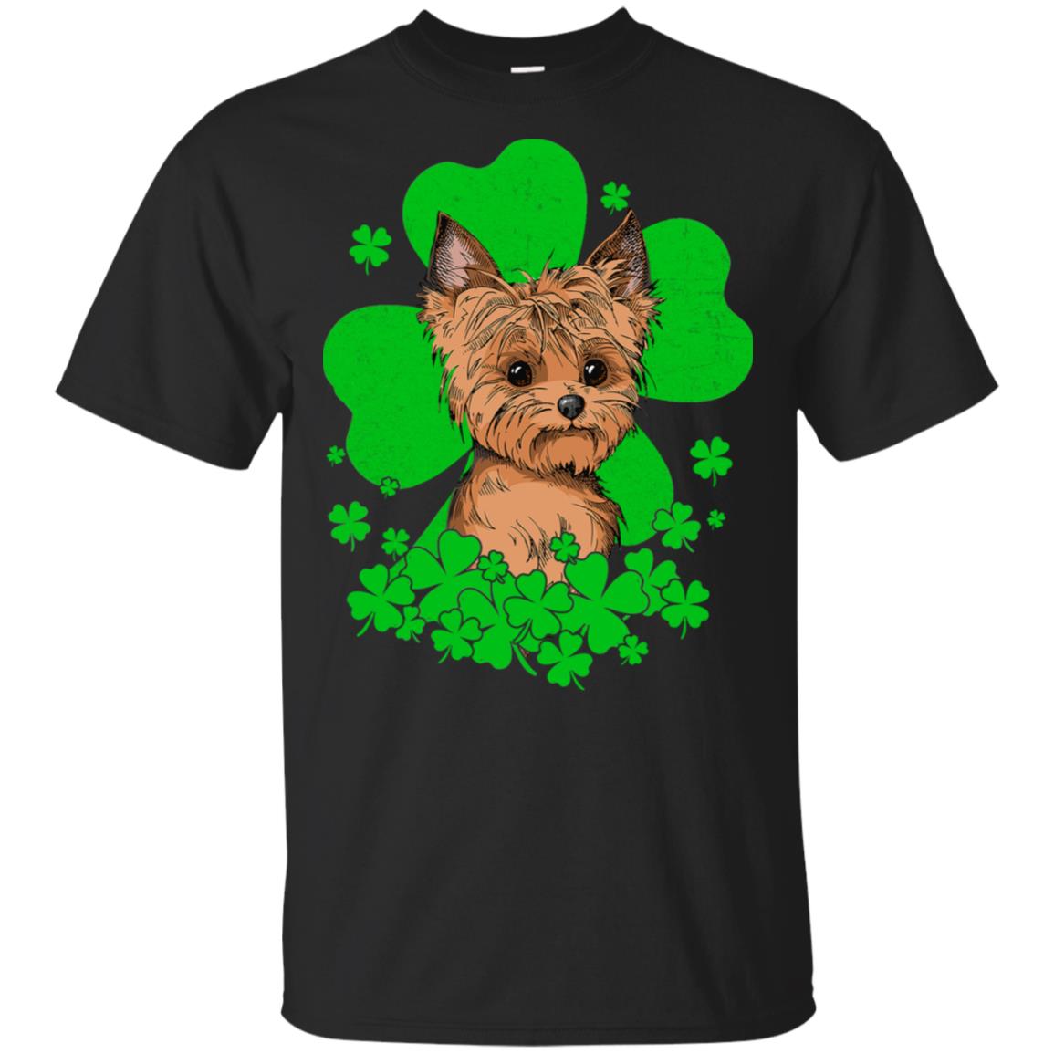 Yorkie St. Patrick's Day Clovers T-Shirt & Hoodie | Teecentury.com