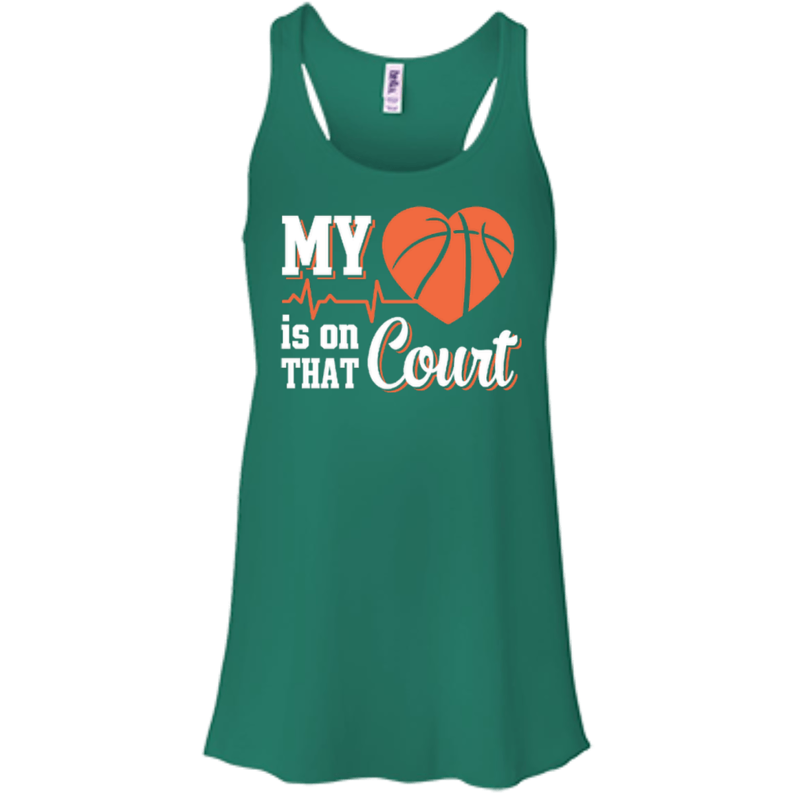 My Heart Is On That Court Basketball T-Shirt & Hoodie | Teecentury.com