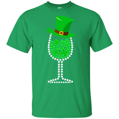 Shamrock Wine Glass Top Hat St Patrick's Day Gift T-Shirt & Hoodie | Teecentury.com