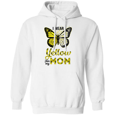 I Wear Yellow For My Mom Butterfly Sarcoma Bone Cancer T-Shirt & Hoodie | Teecentury.com
