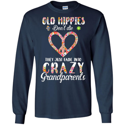 Old Hippies Don't Die They Fade Into Grandparents T-Shirt & Hoodie | Teecentury.com