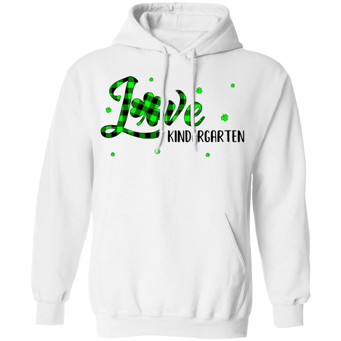 St Patricks Day Gift Kindergarten Teacher Plaid Shamrock T-Shirt & Hoodie | Teecentury.com