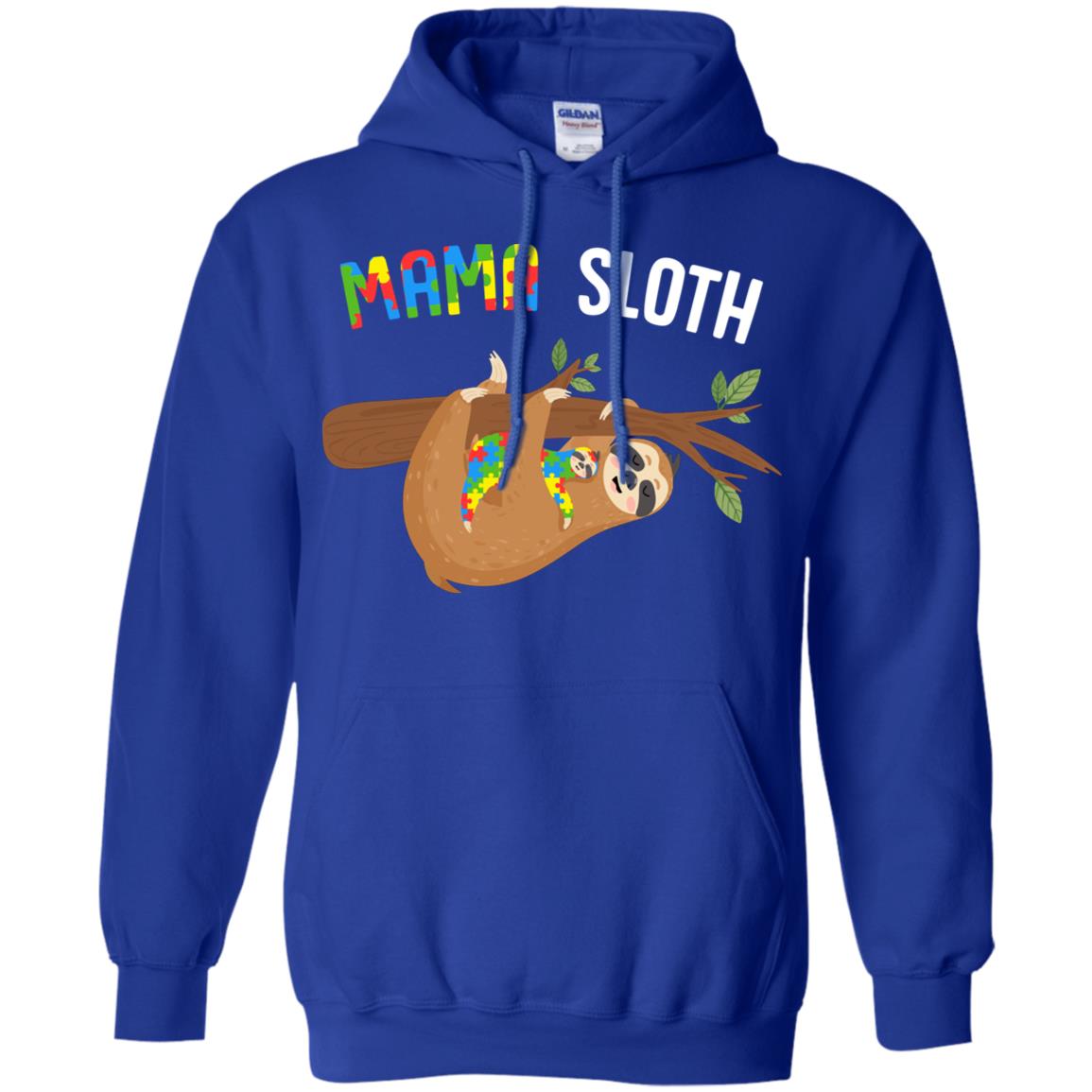 Mama Sloth Autism Awareness Mom Gift T-Shirt & Hoodie | Teecentury.com
