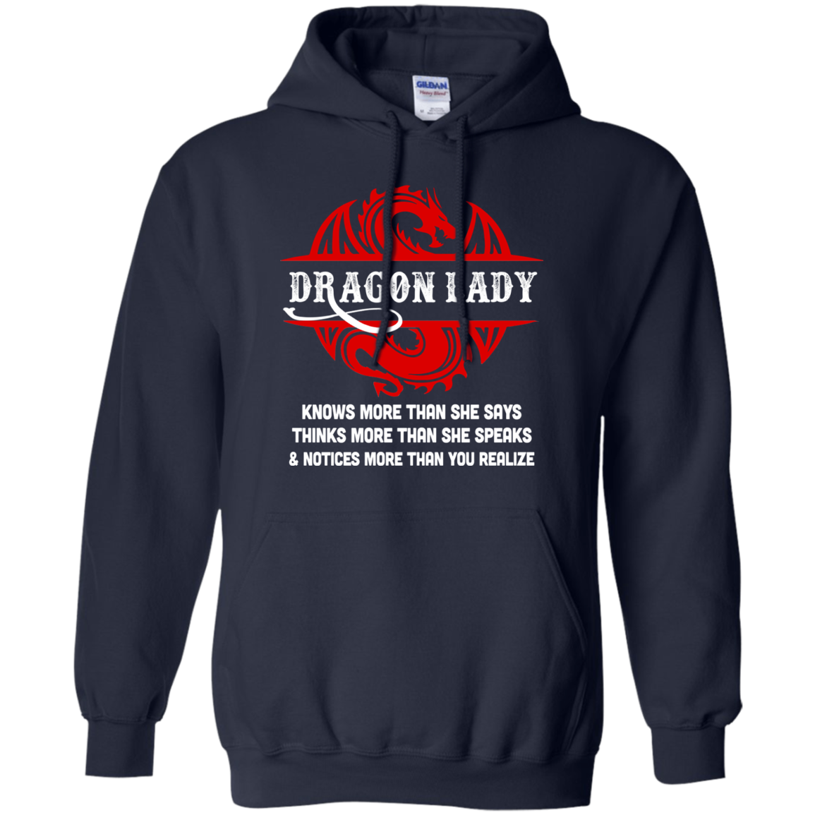 Dragon Lady Knows More Than She Says Thinks Speaks Notices T-Shirt & Hoodie | Teecentury.com