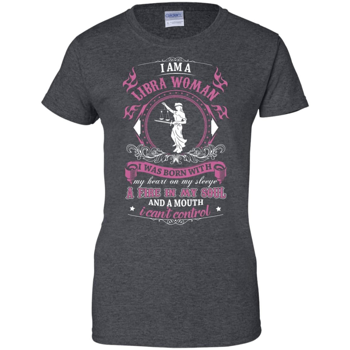 I Am A Libra Woman I Was Born With T-Shirt & Hoodie | Teecentury.com