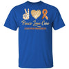 Peace Love Cure Leukemia Awareness T-Shirt & Hoodie | Teecentury.com