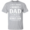 I'm A Proud Bonus Dad Fathers Day Gift From Son T-Shirt & Hoodie | Teecentury.com