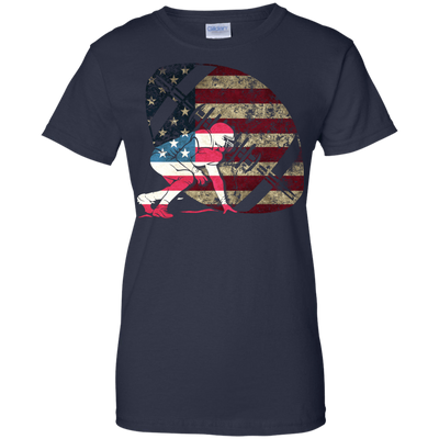 Tackle Football America Flag T-Shirt & Hoodie | Teecentury.com