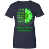 Being Strong Daisy Flower Green Kidney Disease Awareness T-Shirt & Hoodie | Teecentury.com