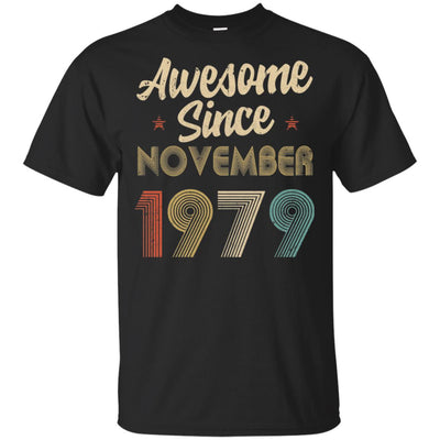 Awesome Since November 1979 Vintage 43th Birthday Gifts T-Shirt & Hoodie | Teecentury.com