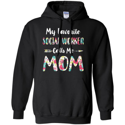 Floral My Favorite Social Worker Calls Me Mom Mothers Day Gift T-Shirt & Hoodie | Teecentury.com