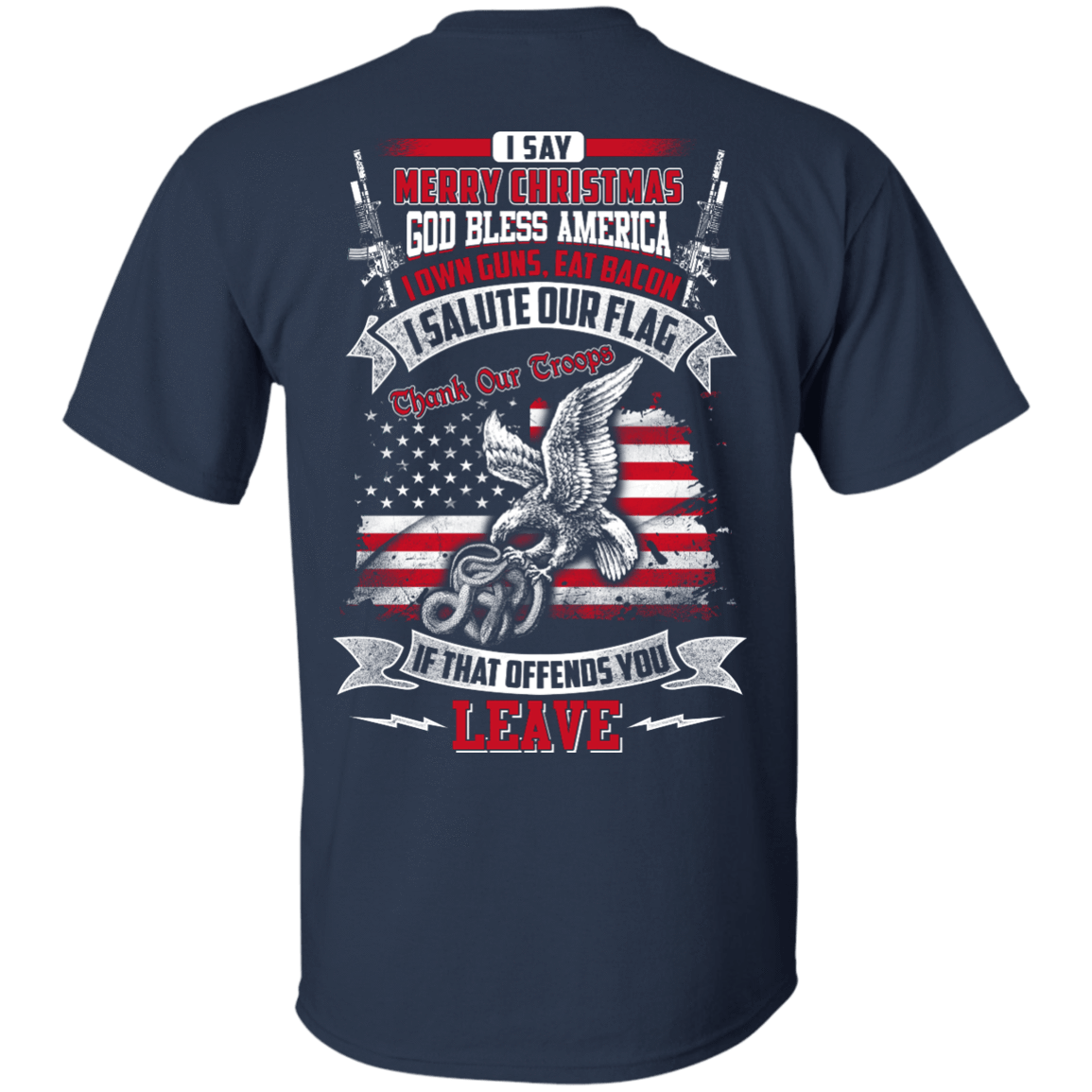 I Say Merry Christmas God Bless America Christmas T-Shirt & Hoodie | Teecentury.com