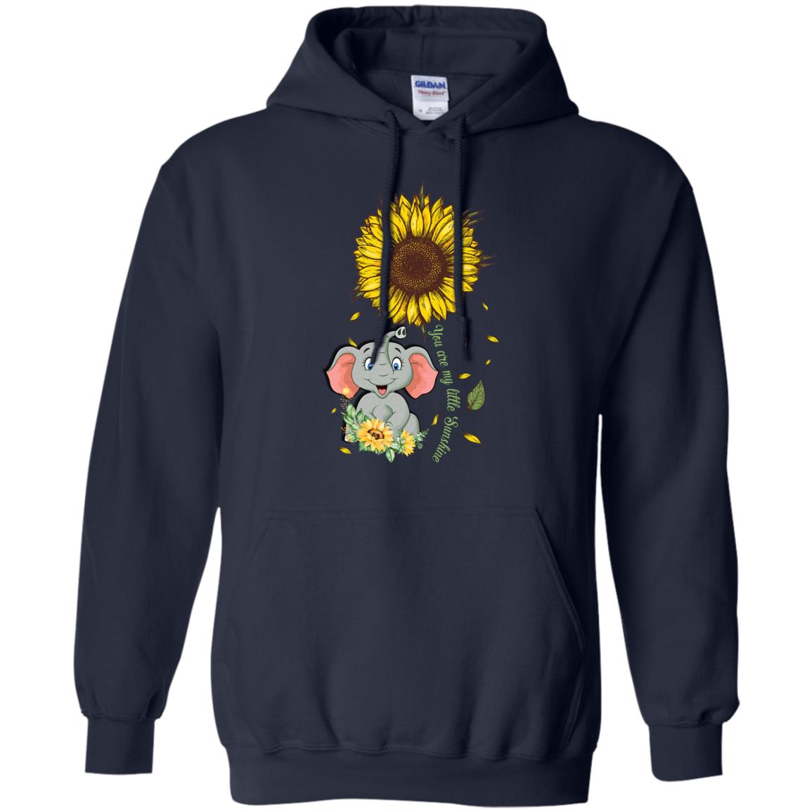 You Are My Little Sunshine Sunflower Elephant T-Shirt & Hoodie | Teecentury.com