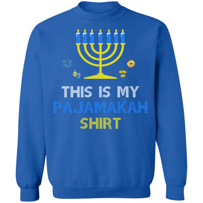 Funny Hanukkah Pajama Gift This Is My Pajamakah T-Shirt & Sweatshirt | Teecentury.com