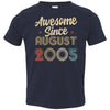 Awesome Since August 2005 Vintage 17th Birthday Gifts Youth Youth Shirt | Teecentury.com