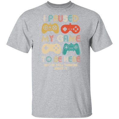 Vintage I Paused My Game To Be Here Funny Gamer Gift T-Shirt & Hoodie | Teecentury.com