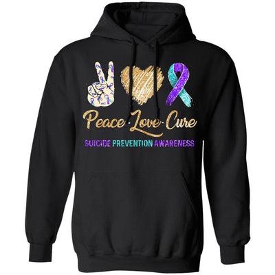 Peace Love Cure Suicide Prevention T-Shirt & Hoodie | Teecentury.com
