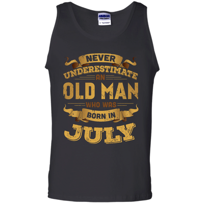 Never Underestimate An Old Man Who Was Born In July T-Shirt & Hoodie | Teecentury.com