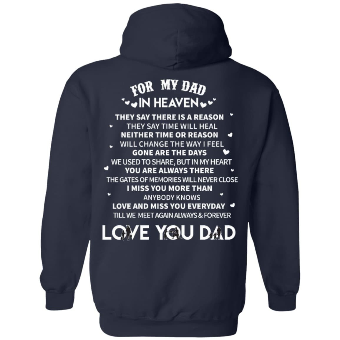 For My Dad In Heaven T-Shirt & Hoodie | Teecentury.com